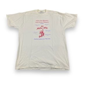 Vintage The Music Man Concert Tour T-Shirt Made In USA VTG White Red Blue Music